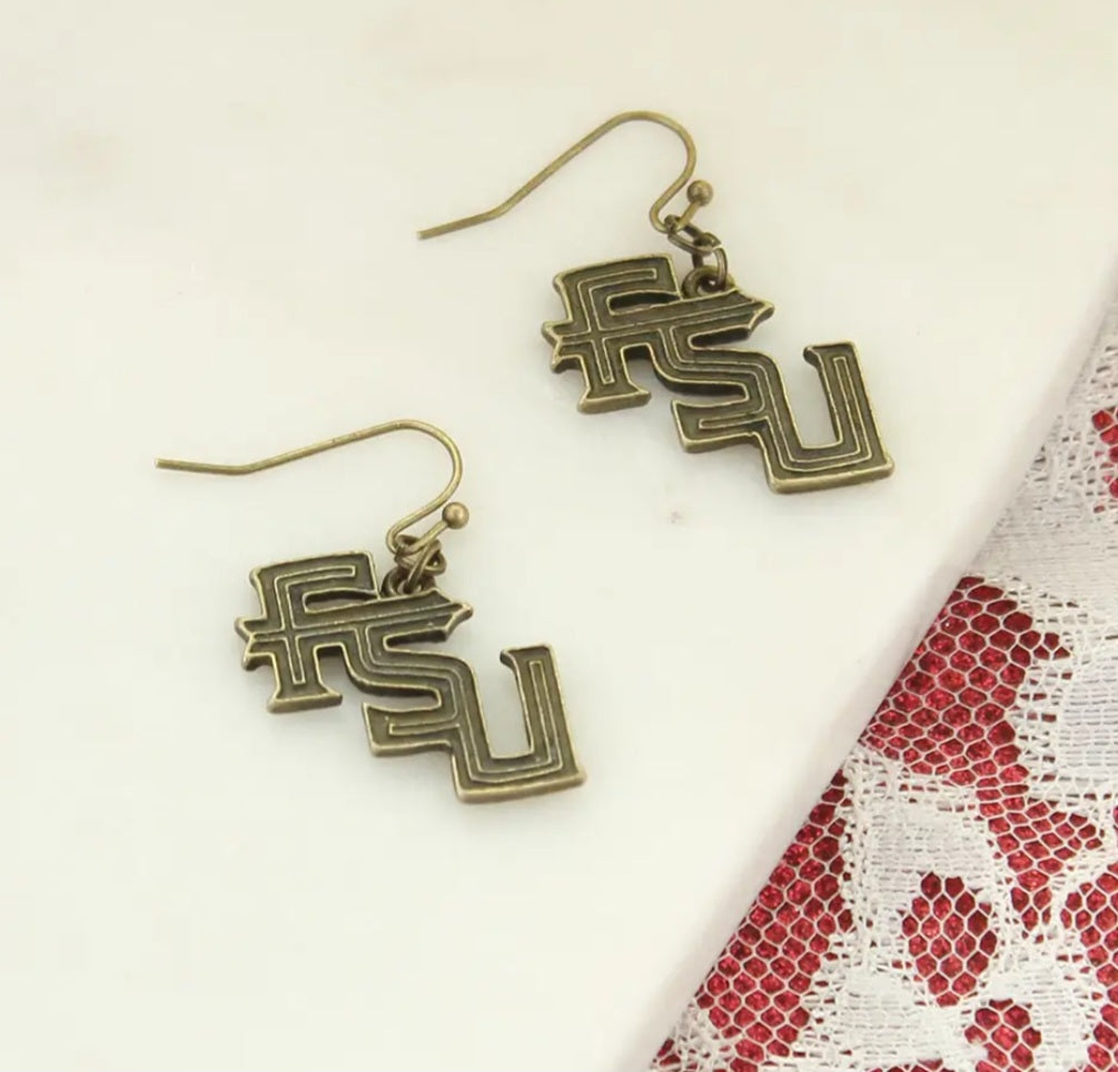 FSU Vintage Logo Earrings