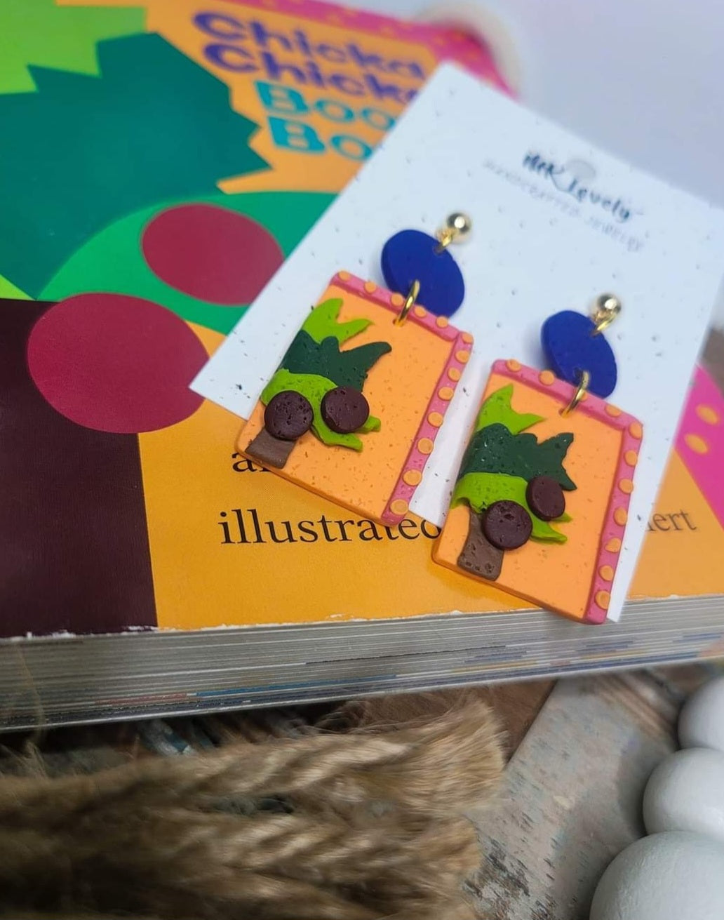 Chicka Chicka Boom Boom Dangles (Made to Order)