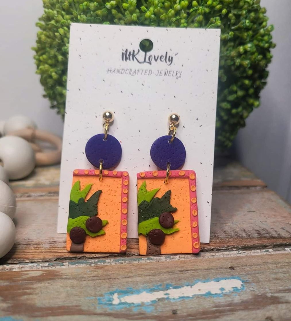 Chicka Chicka Boom Boom Dangles (Made to Order)