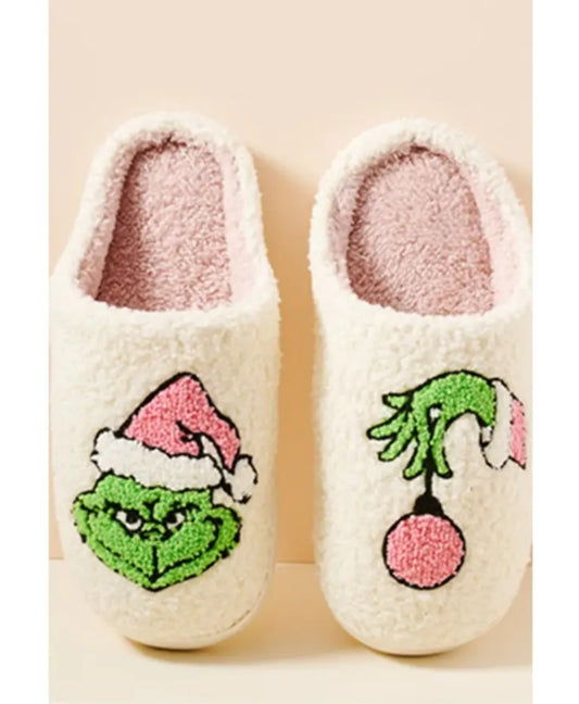 G.R.I.N.C.H Fuzzy Slippers