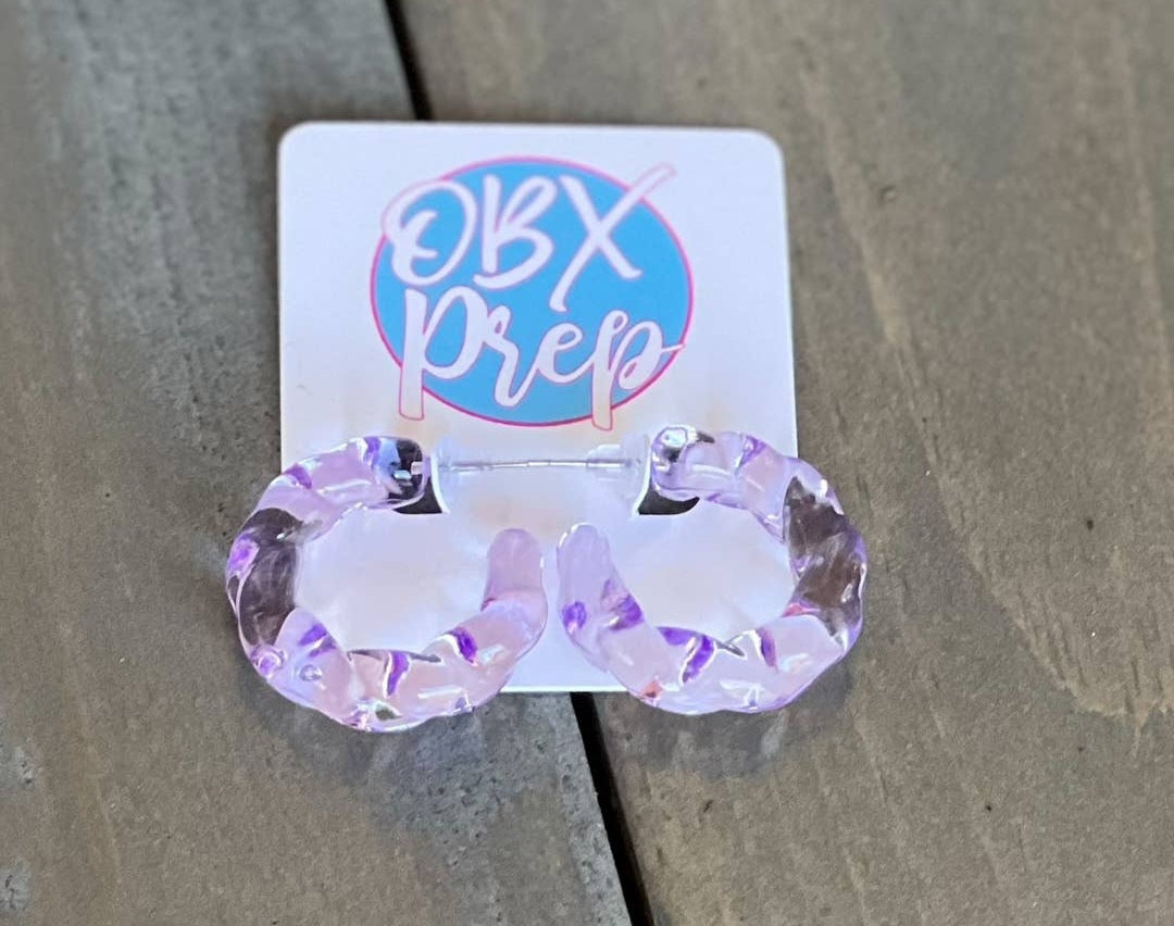 Twist Color Acrylic Hoop