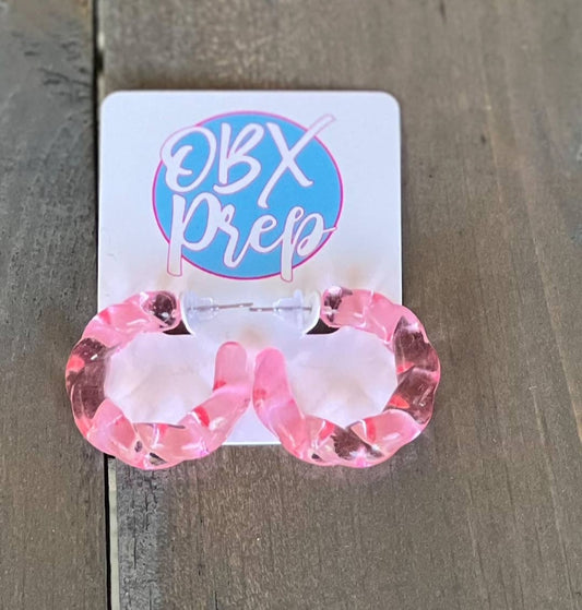 Twist Color Acrylic Hoop