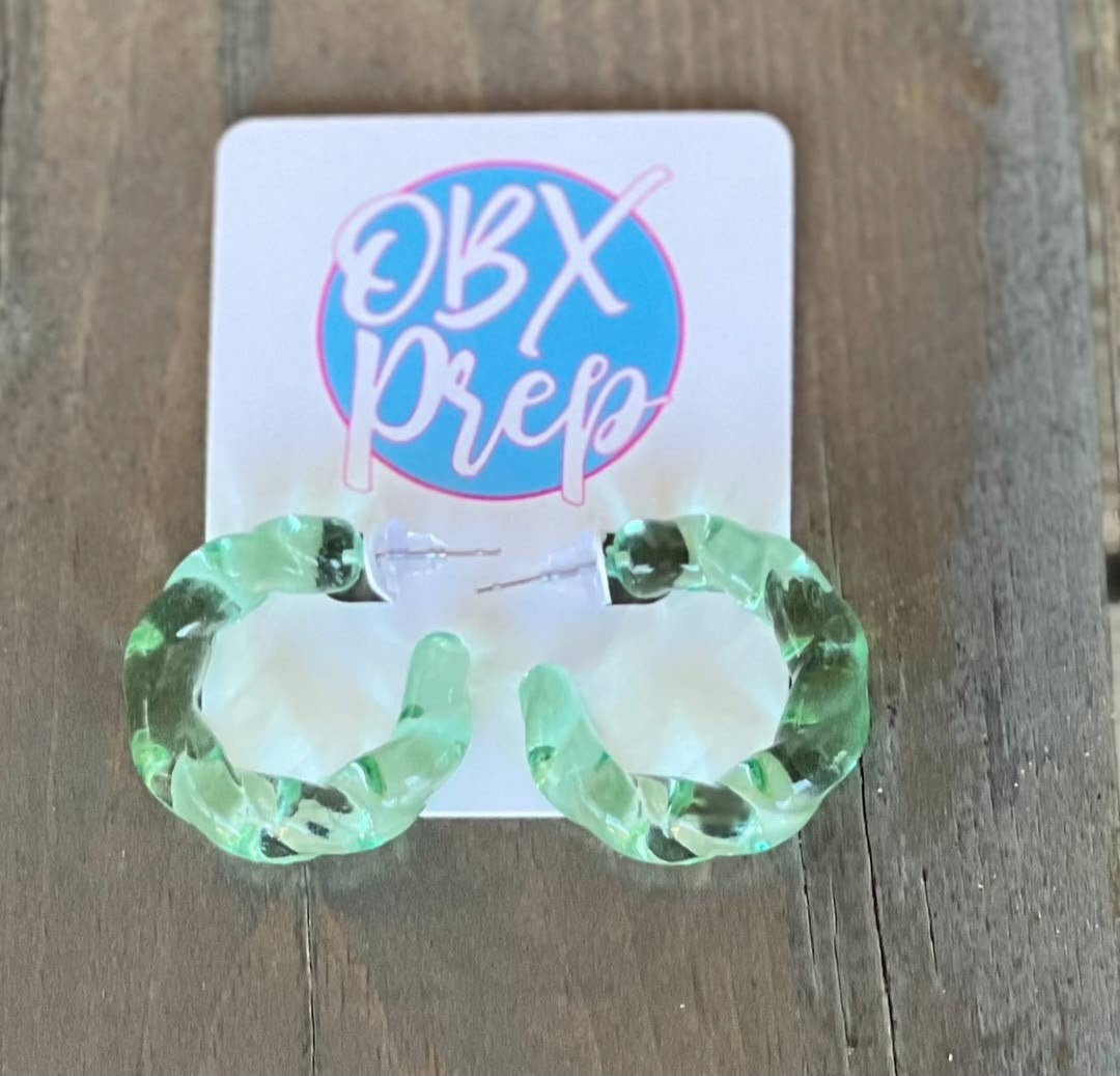 Twist Color Acrylic Hoop