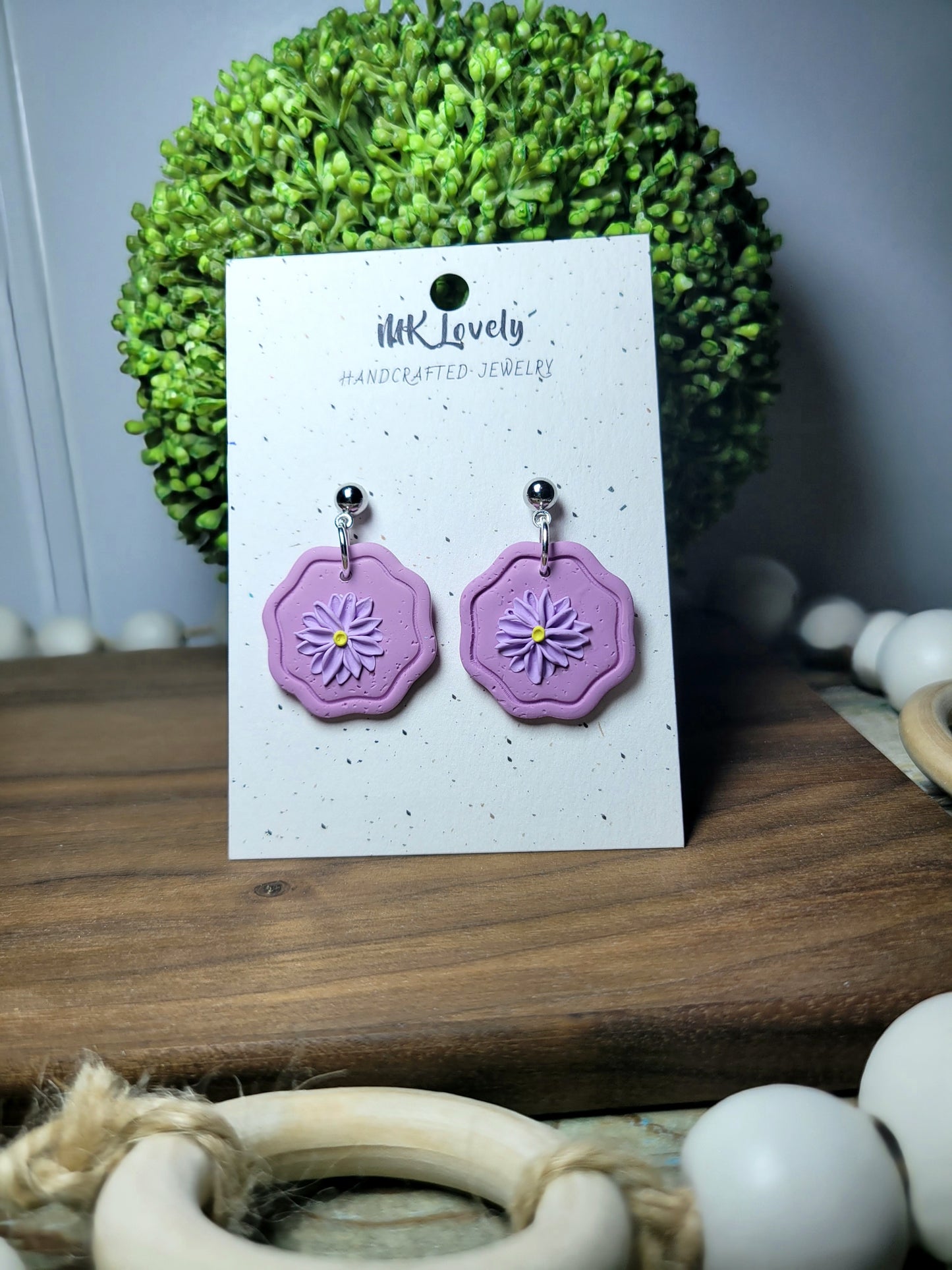 Framed Lavender Flower Drops