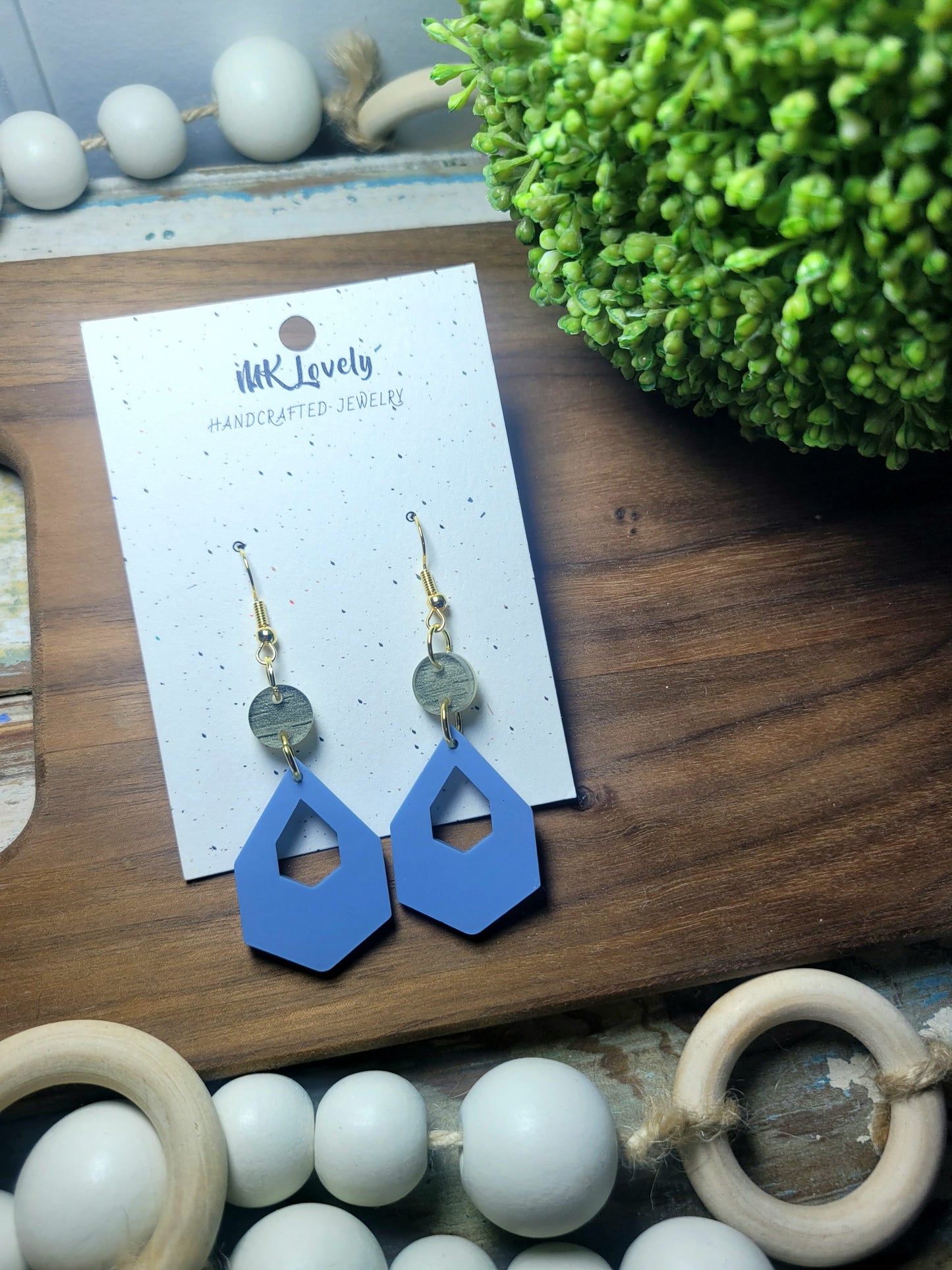 Geometric Tear Drop Dangles