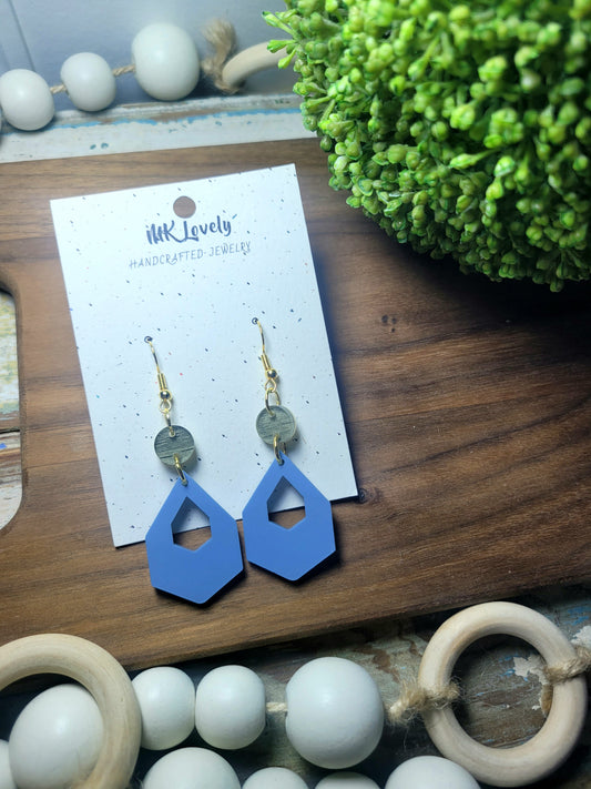 Geometric Tear Drop Dangles