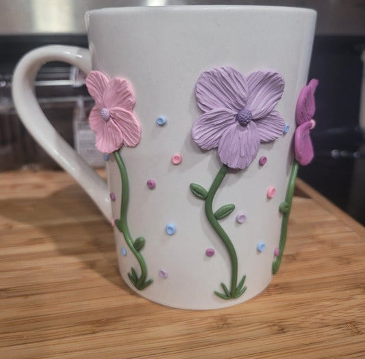 Polymer Clay Decorated Mugs