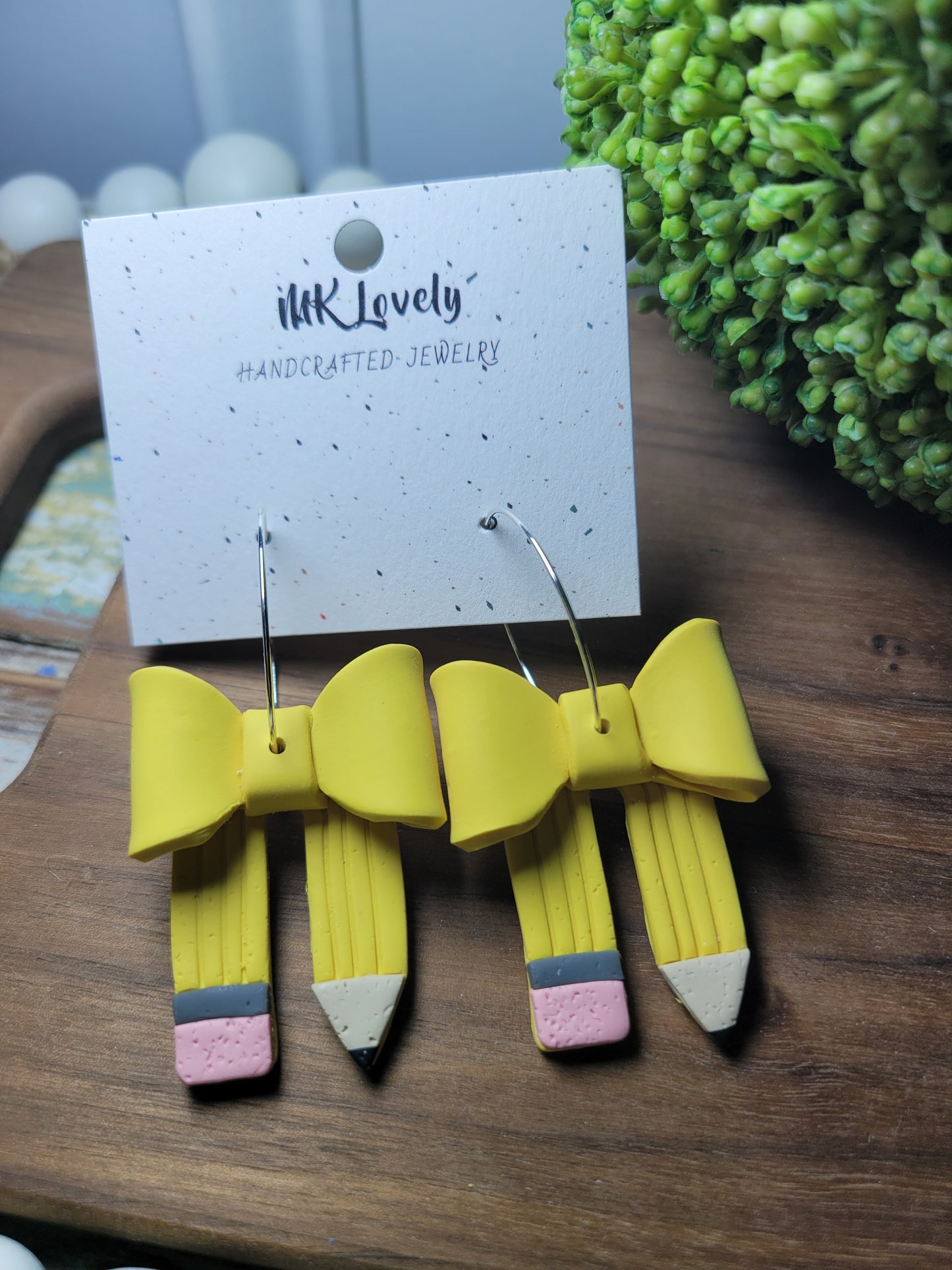 Teacher Bow Hoops