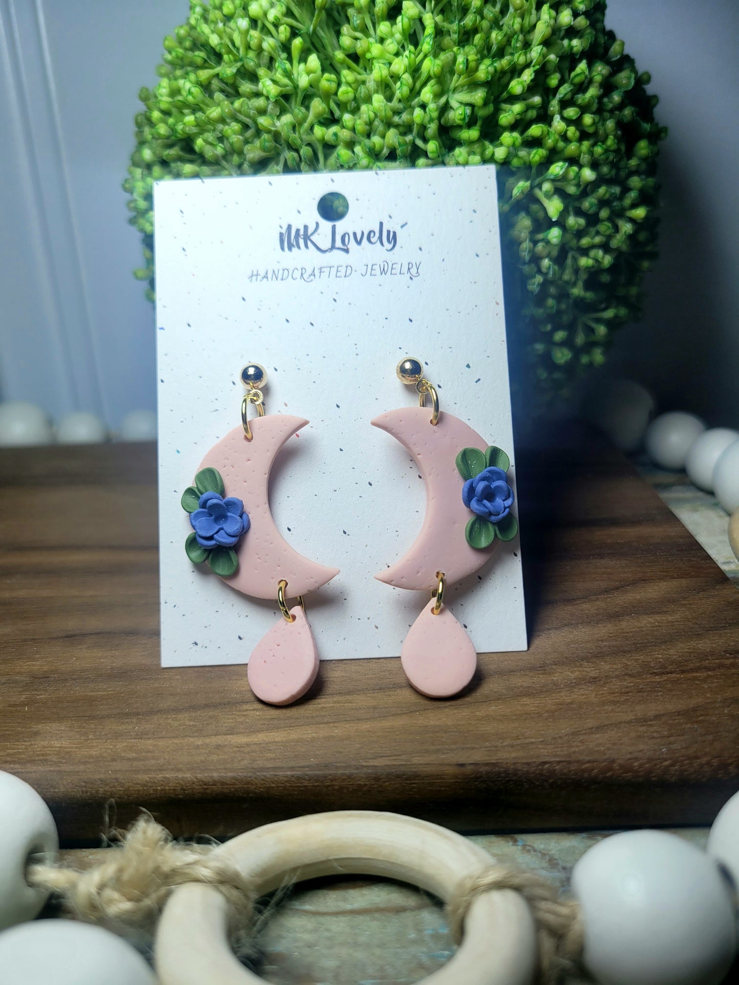 Blush Moon Dangles