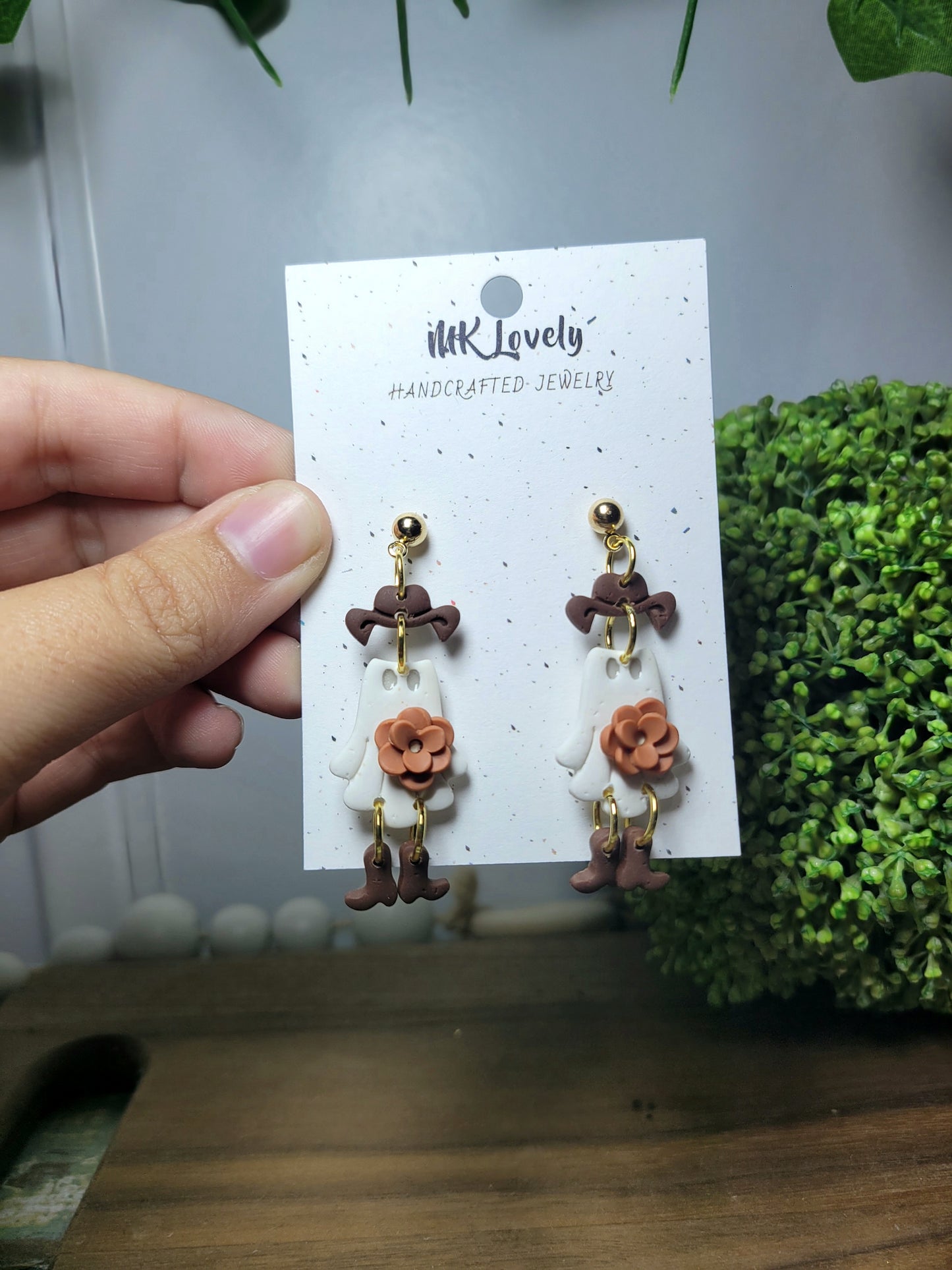 Cowboy Ghost Dangles