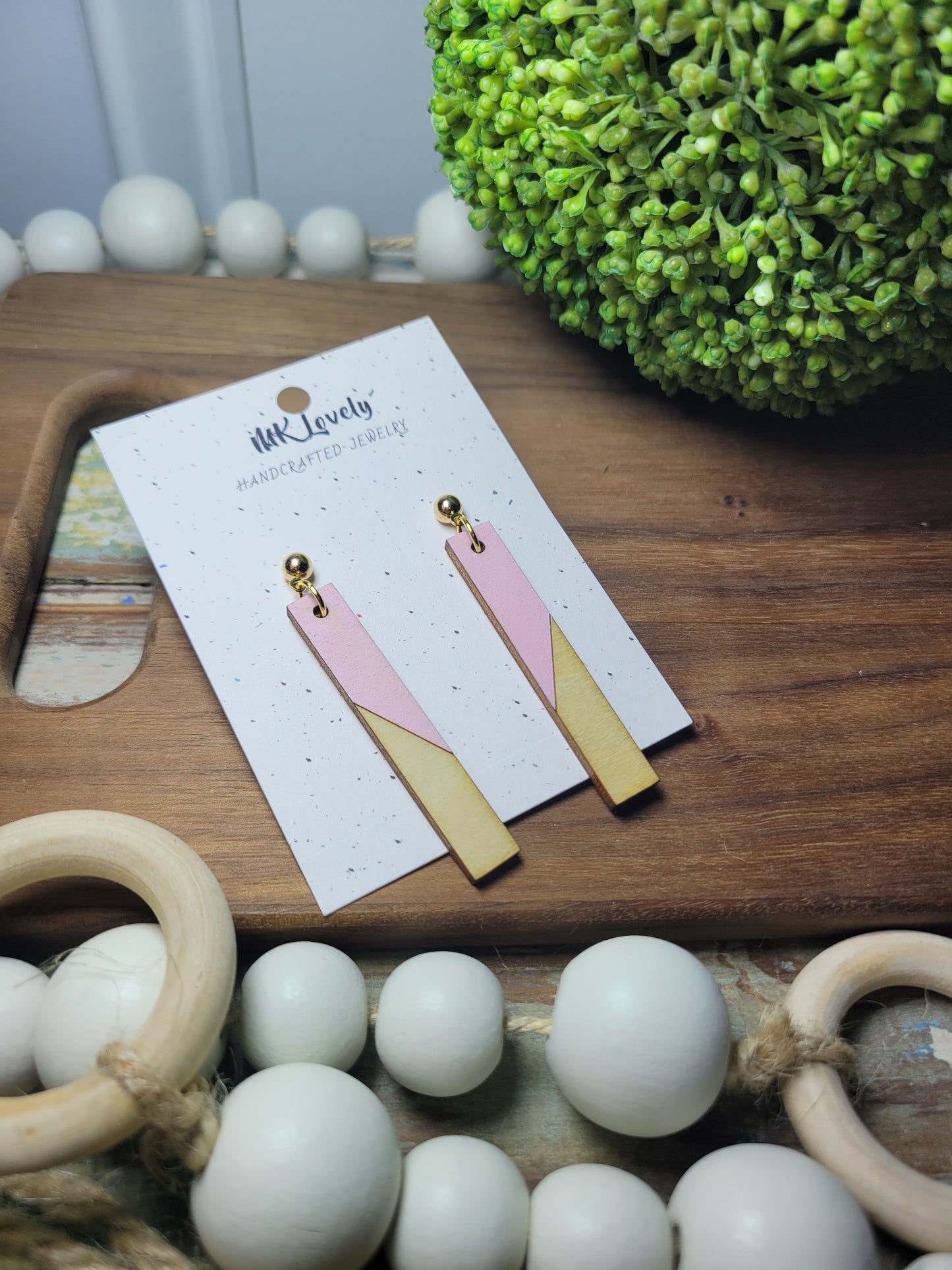 Wood Colored Bar Drops