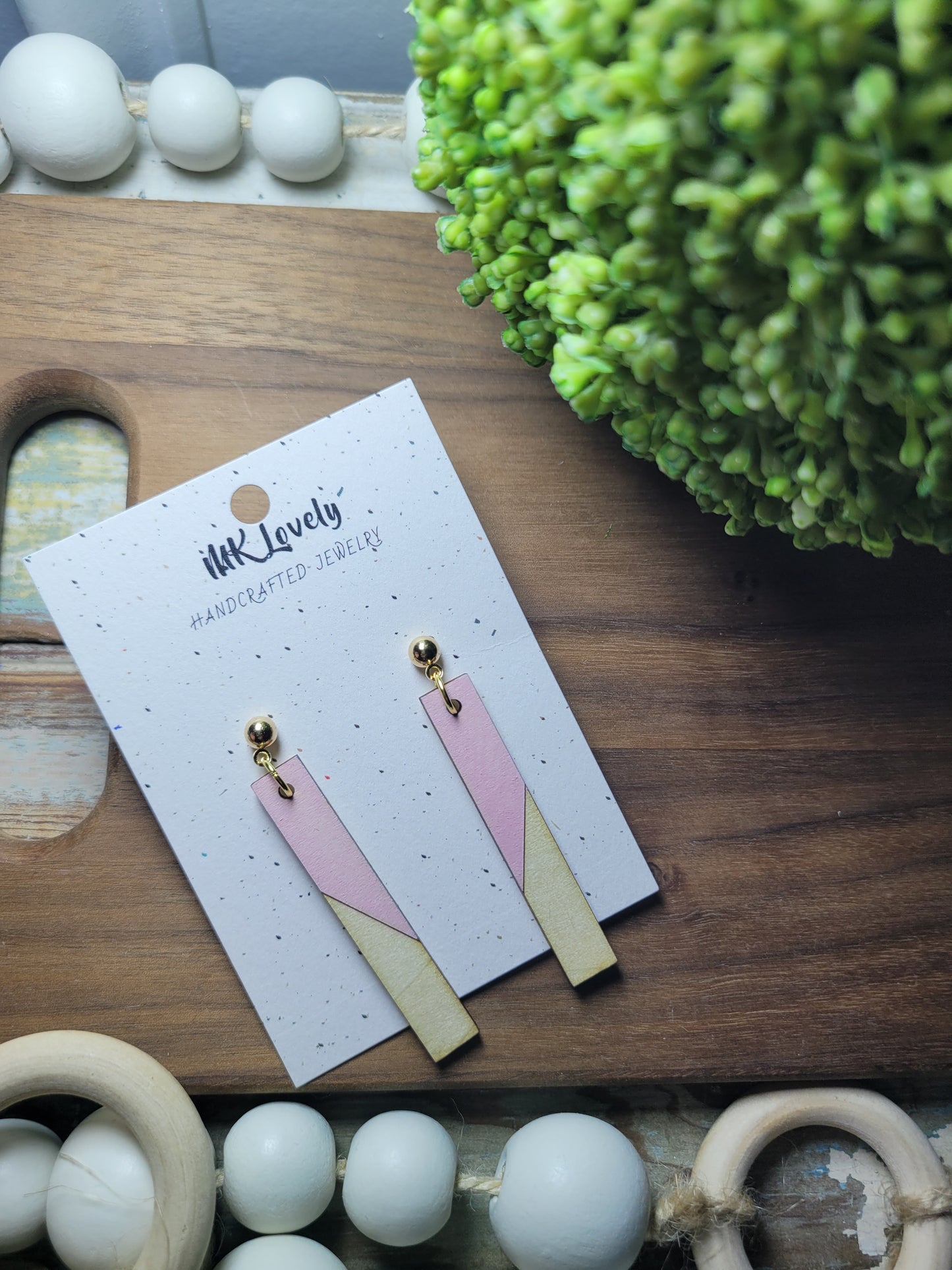 Wood Colored Bar Drops