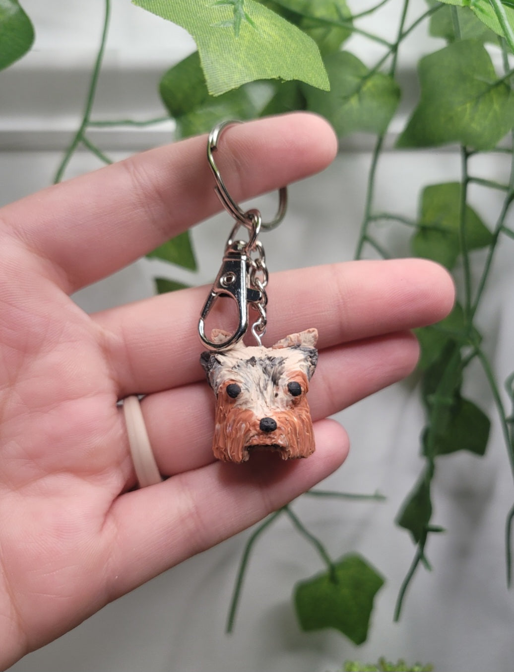 Personalized Keychains Clay/Leather/Wood
