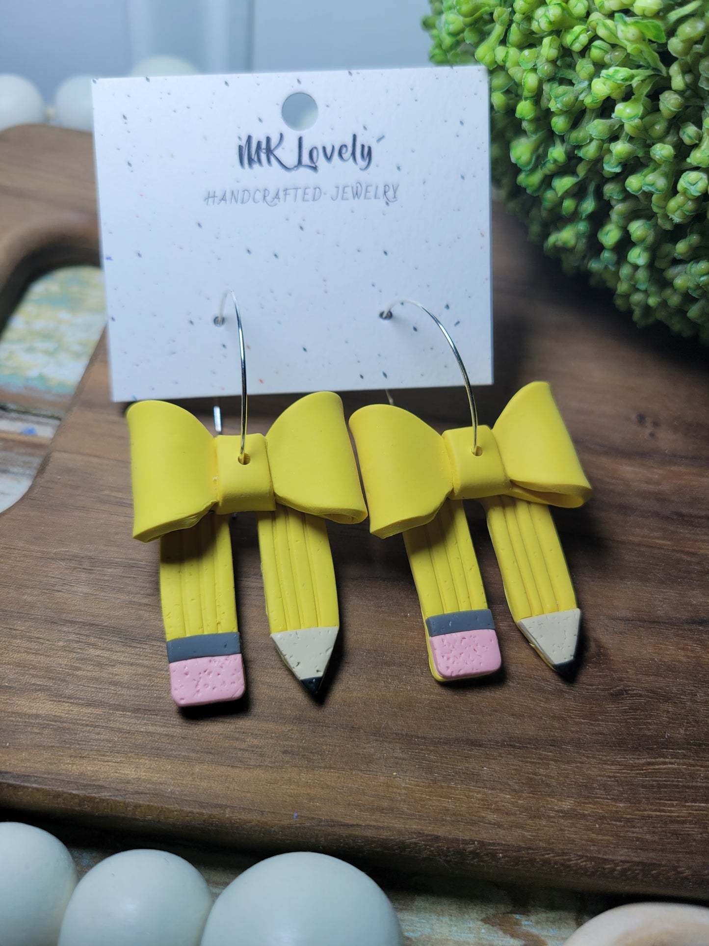 Teacher Bow Hoops