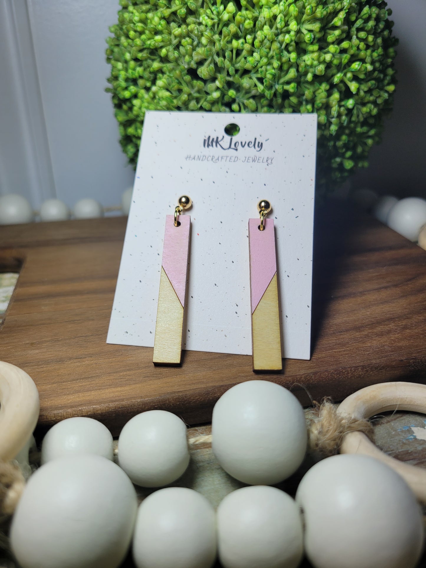 Wood Colored Bar Drops