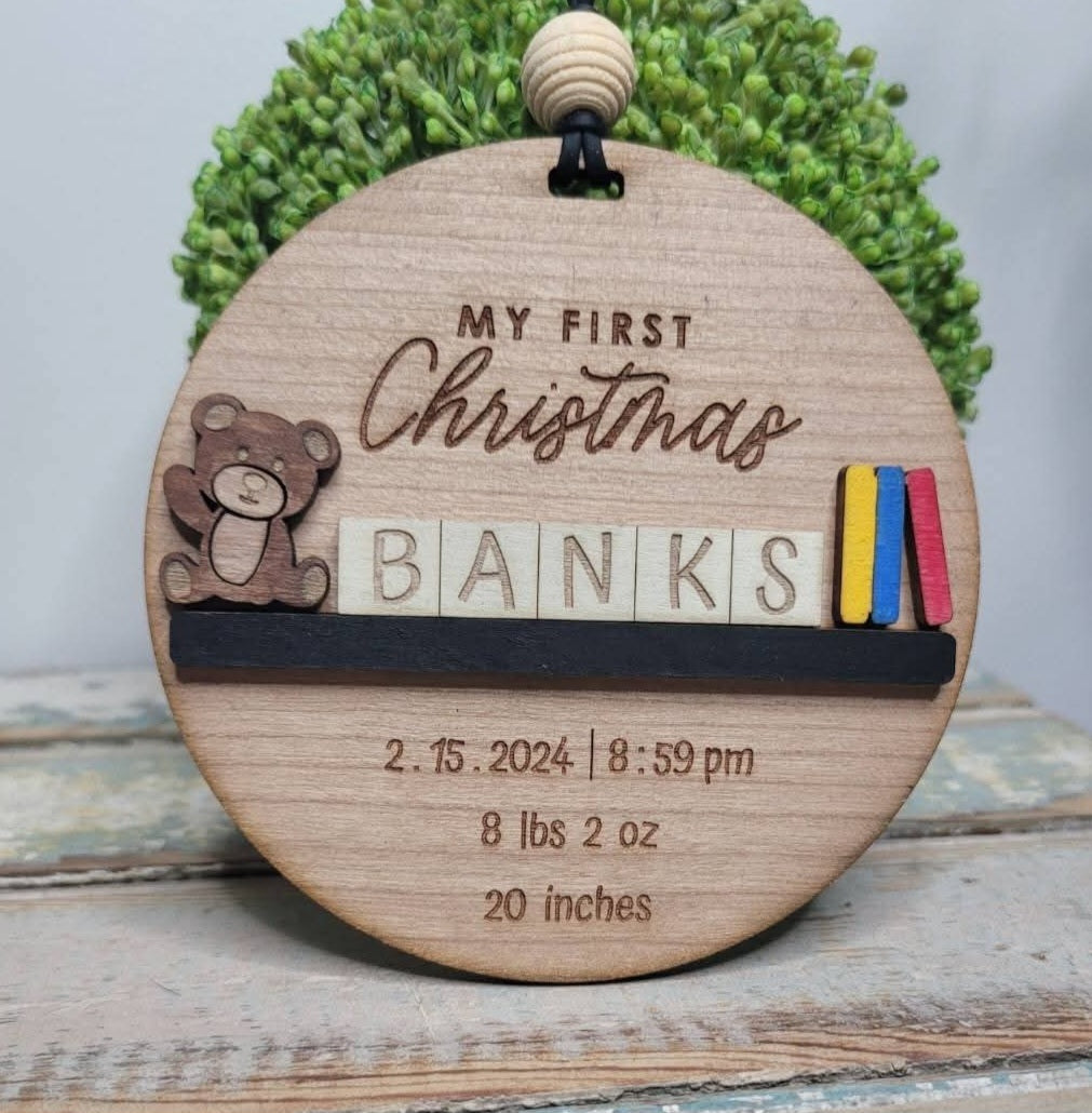 Personalized Wooden Ornaments
