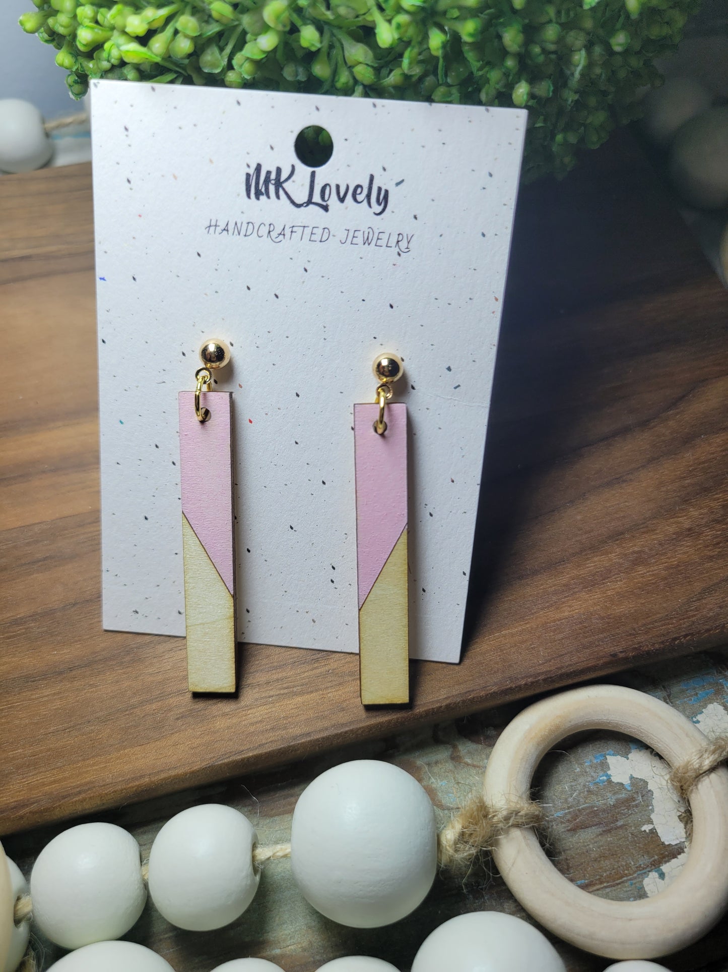 Wood Colored Bar Drops