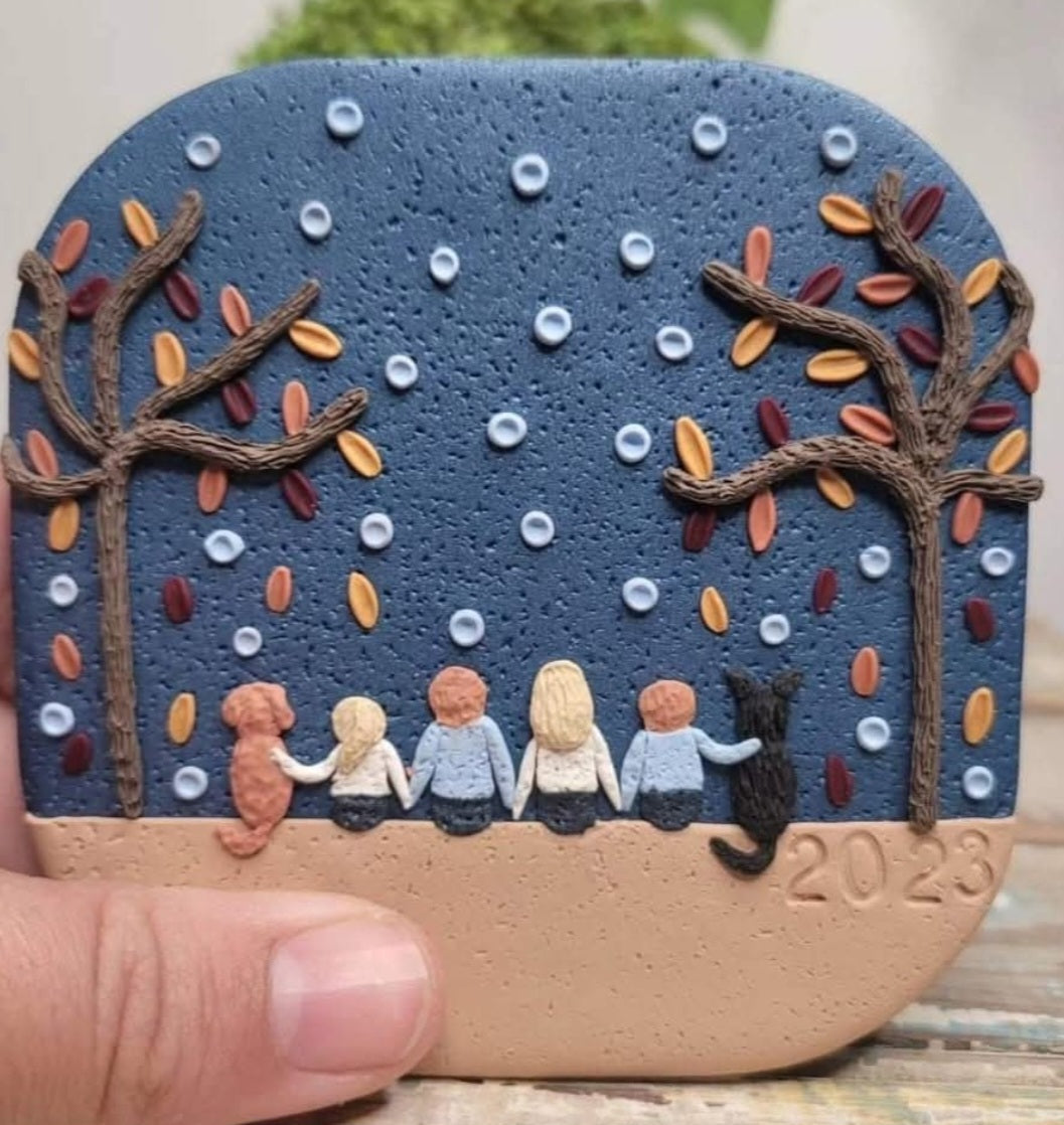 Handmade/Handsculpted Polymer Clay Ornaments & Magnets