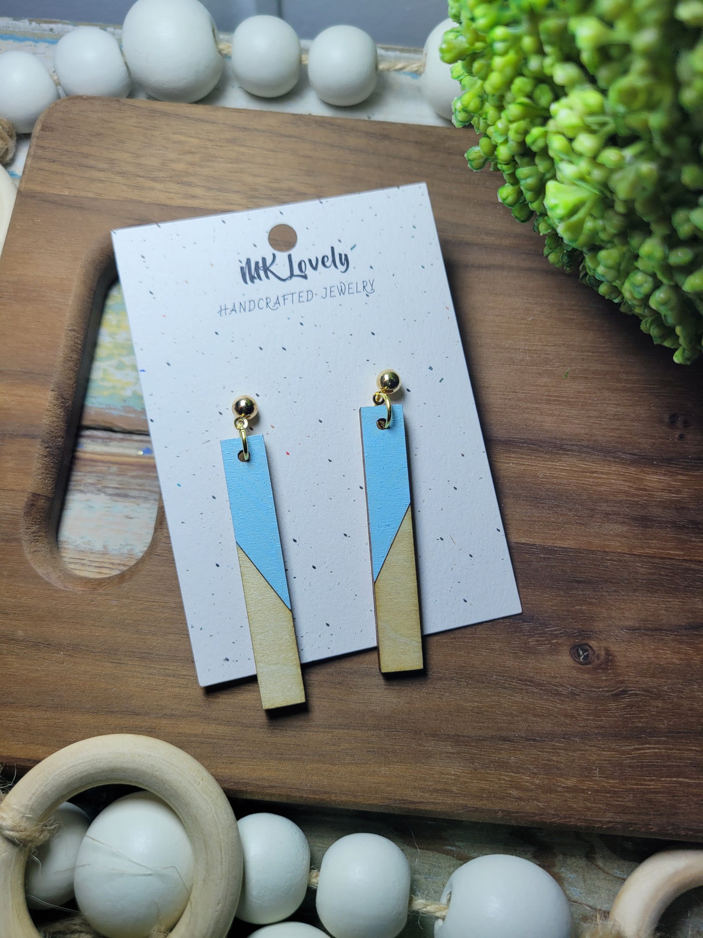 Wood Colored Bar Drops