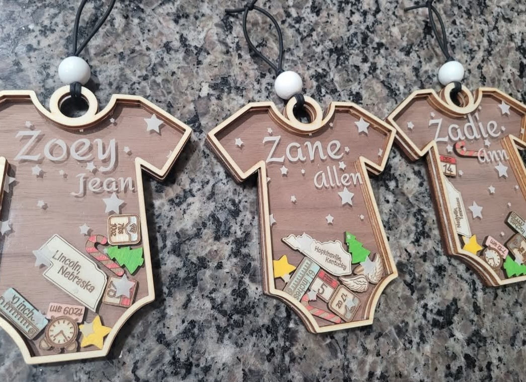 Personalized Wooden Ornaments