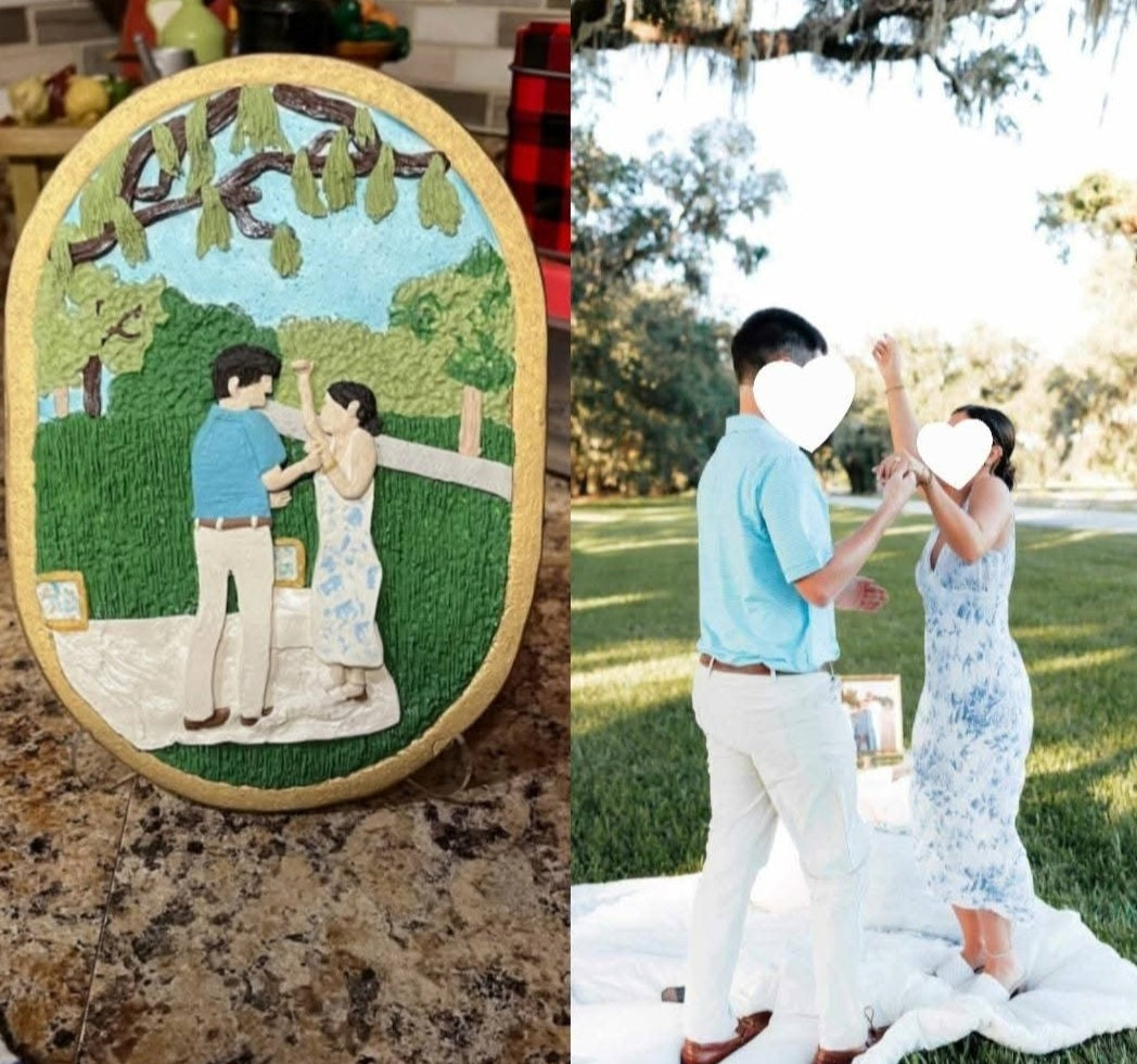 Handmade Polymer Clay Faceless Portraits