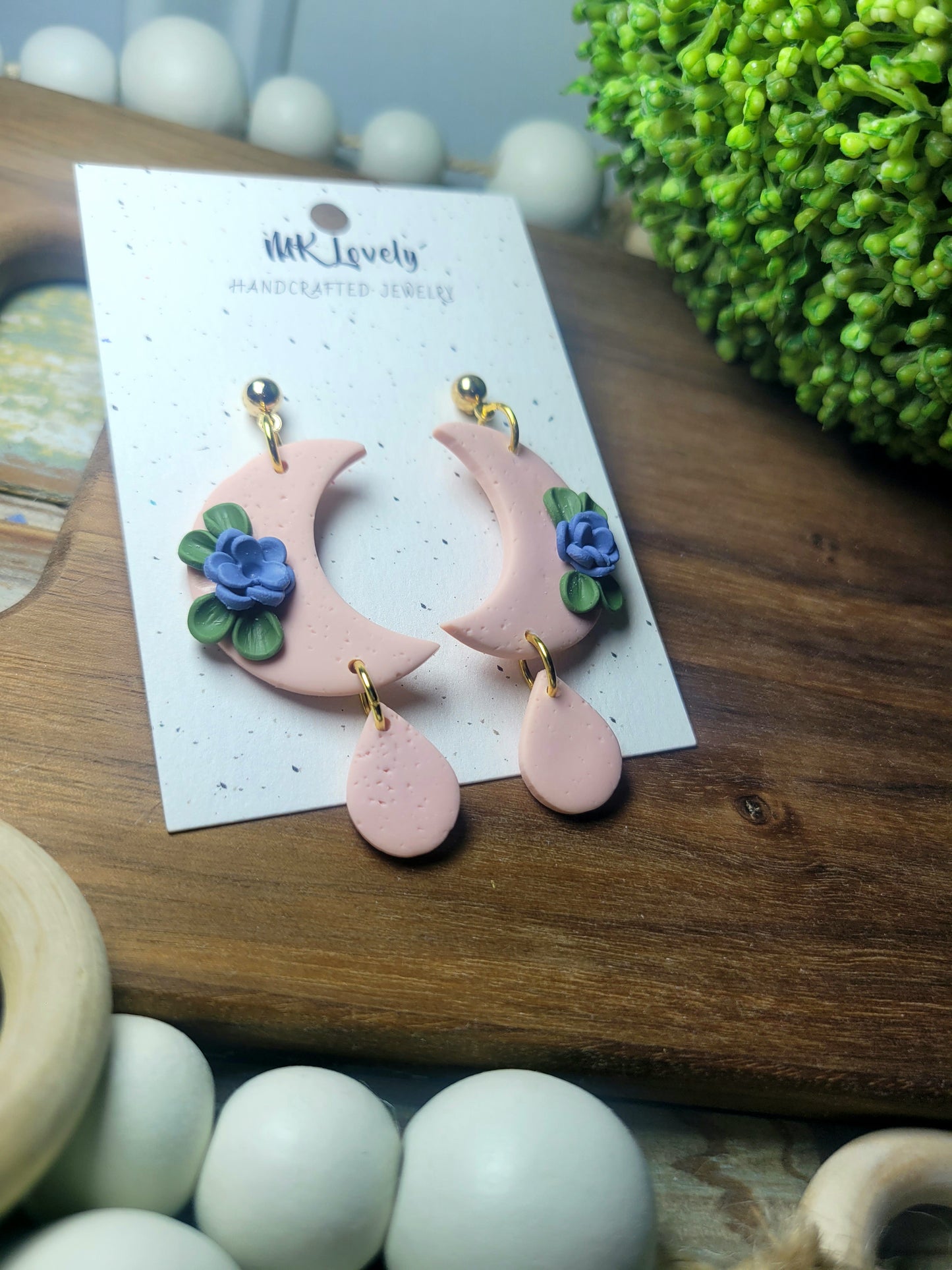 Blush Moon Dangles