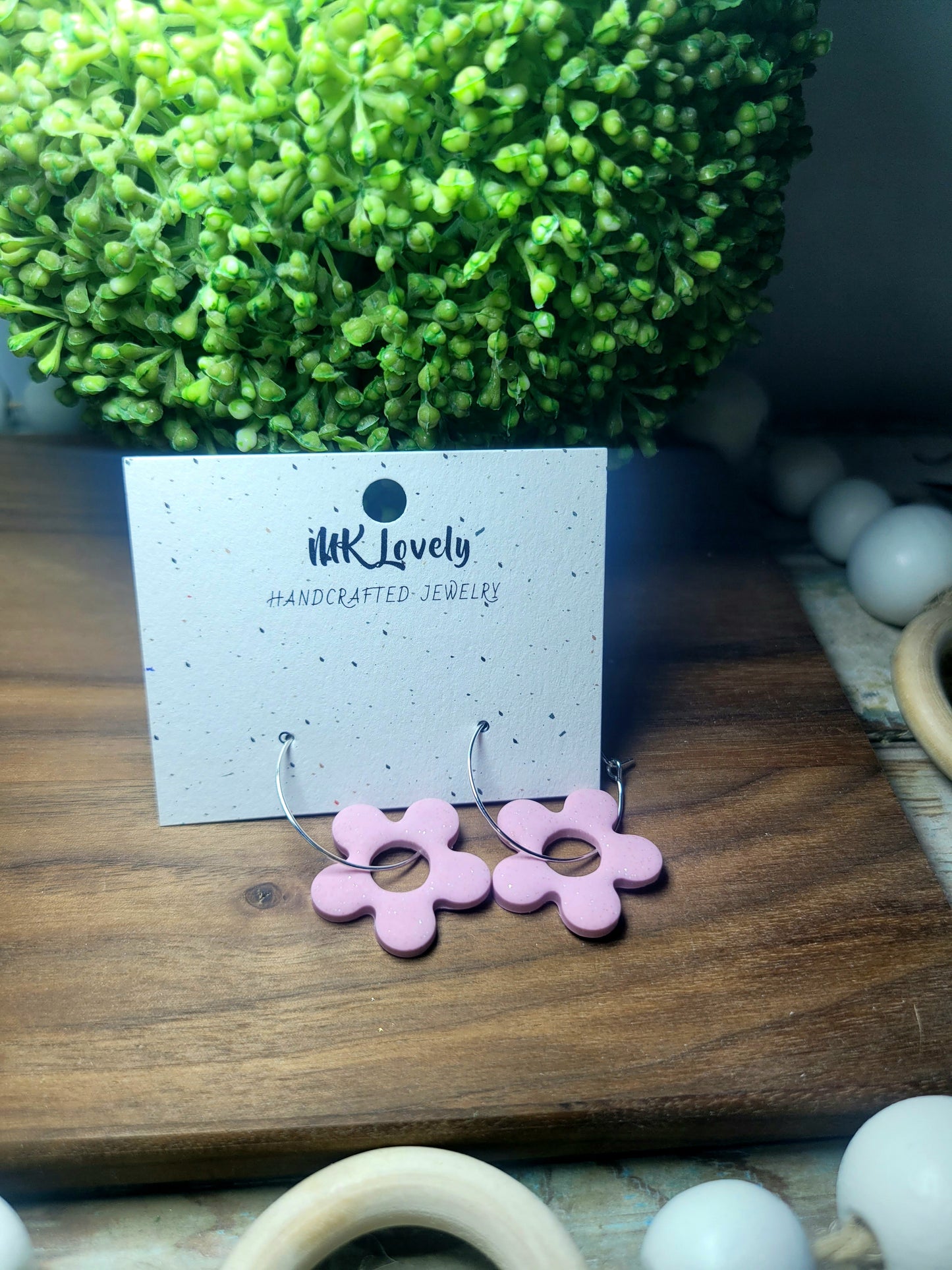 Boho Flower Hoops