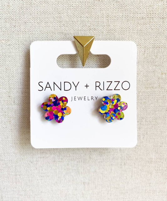 Party Flower Studs