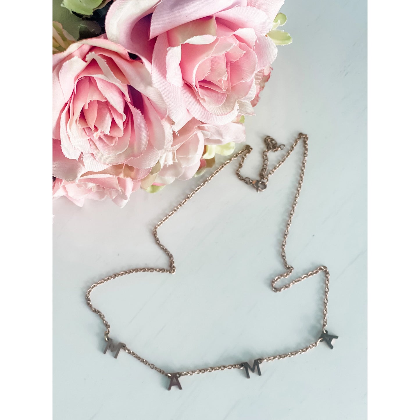 Stainless Steel 'MAMA' Necklace